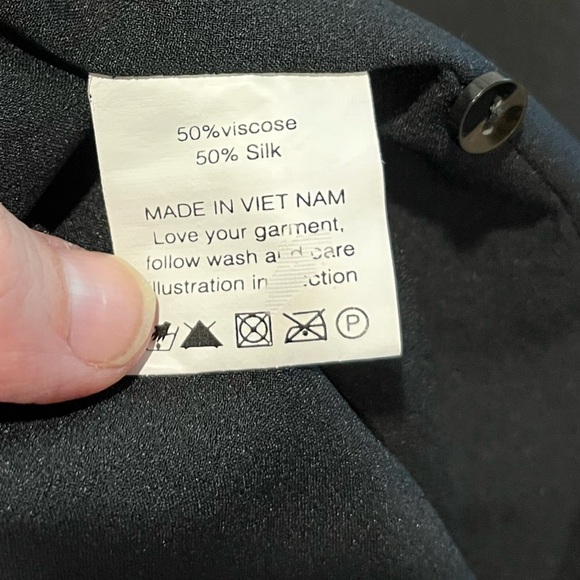 🖤 COQUETTE EN SOIE – Sheer Black Dress – Size M - Picture 3 of 11